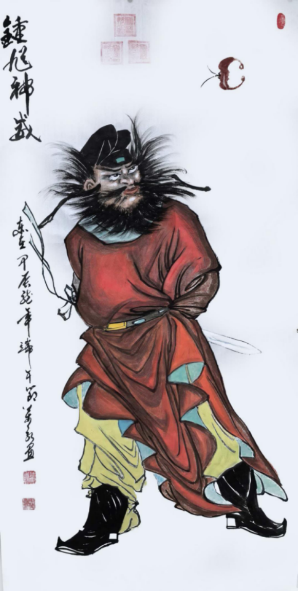 田万永作品《锺馗神威》2026年1月成功拍卖