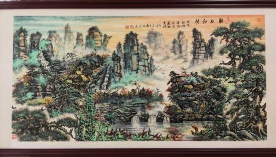杨刚荣获国际金奖原创孤品作品《湘西风情》