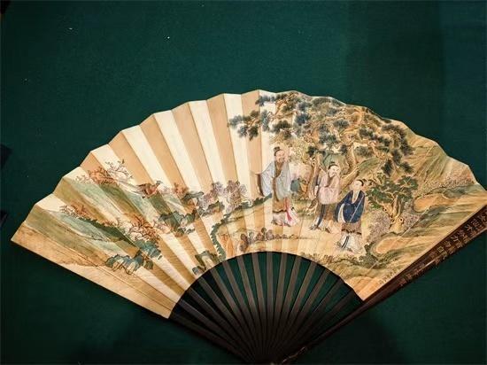 御苑珍扇——姚文瀚《商山三皓图》宫廷成扇考释