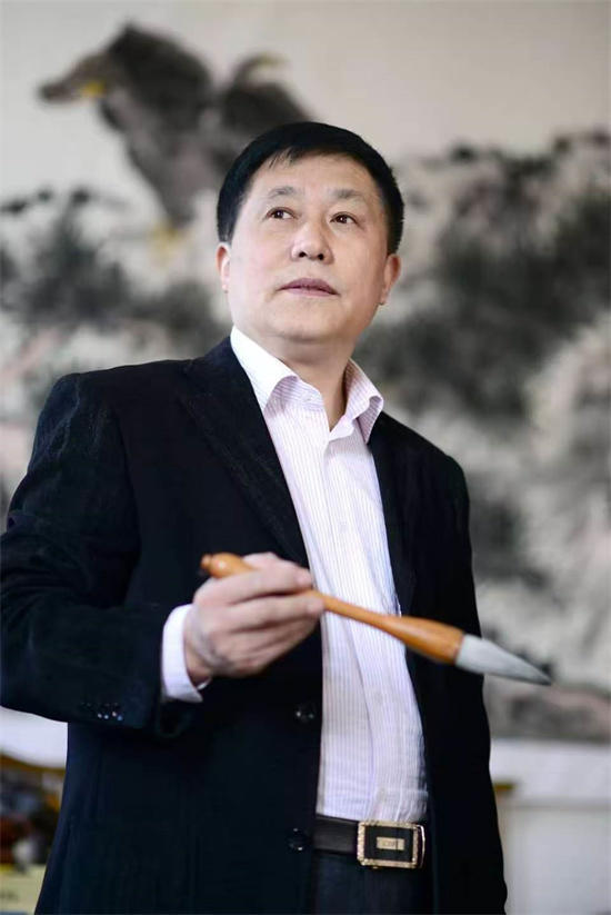 筑梦新时代——山河月满 墨庆华诞朱法楷专题报道