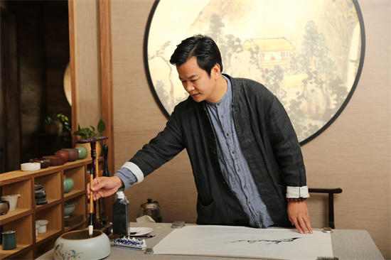 瞿塘老师的泼墨泼彩山水