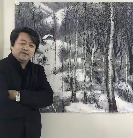 祝贺著名寒林画创始人画家林森作品《烟波万里》165万落锤成交