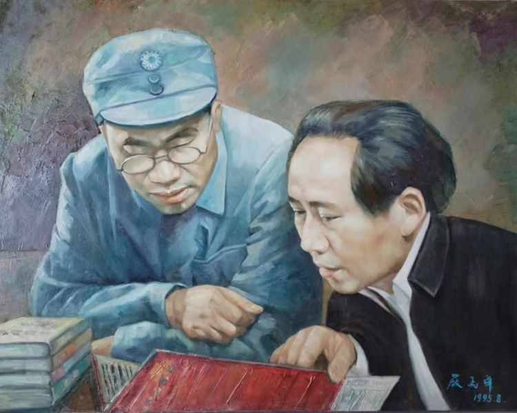 祝贺书画家严飞华中央美术学院油画《峥嵘岁月》荣获一等奖