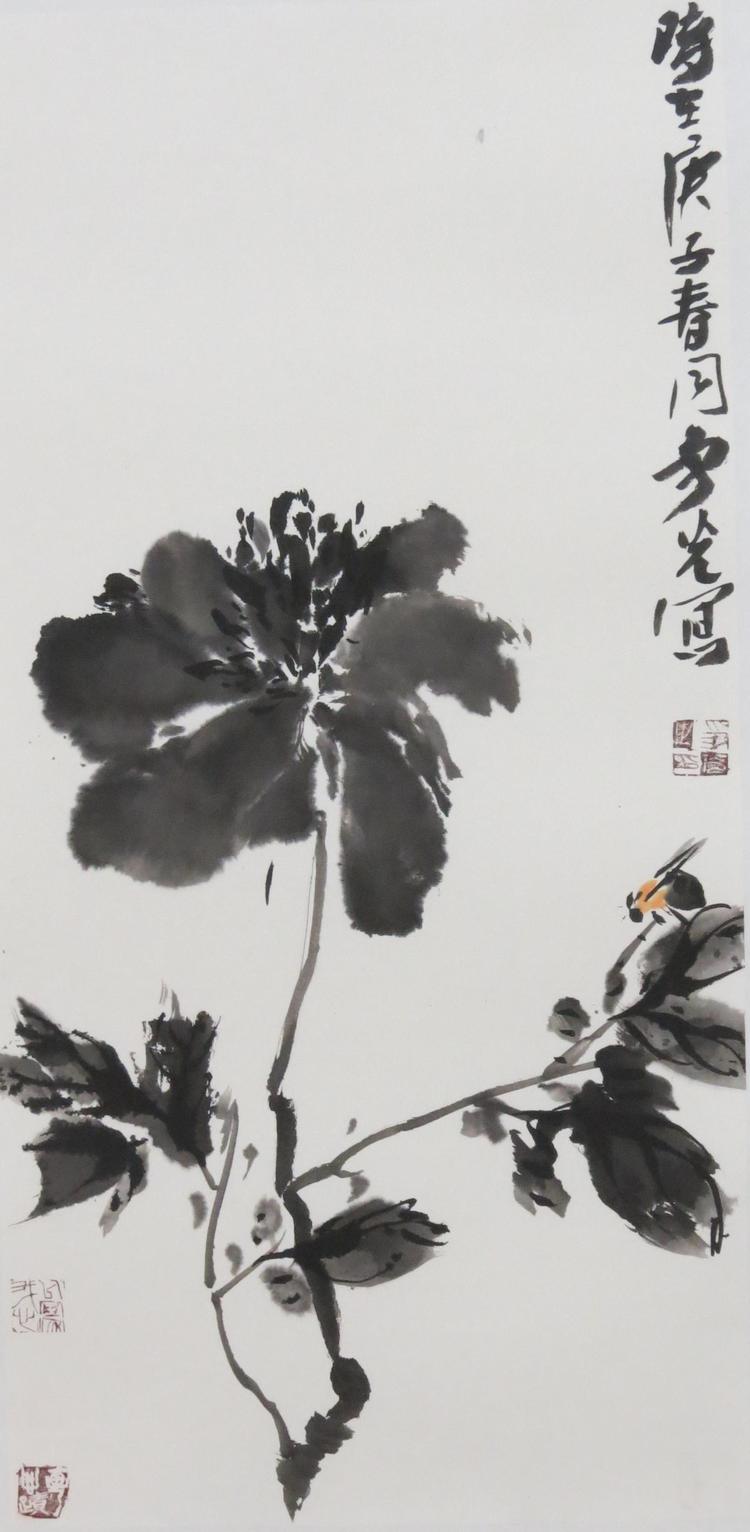 名家经典水墨牡丹赏析——争光