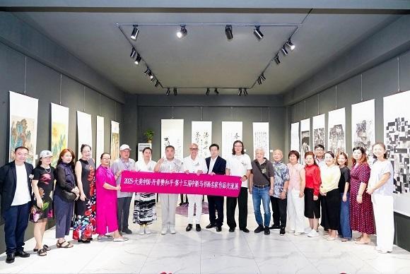 袁勇｜参加大美中国·第十五届中新马书画名家作品展在新加坡展览圆满成功