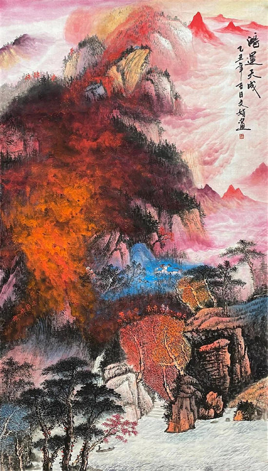 师文娟·重彩山水艺术展