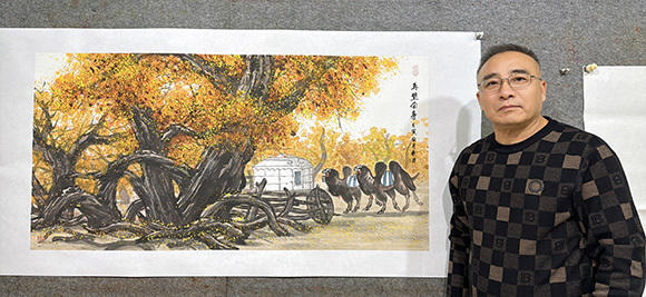 徐树臣作品《 胡杨礼赞》以2600000元拍卖成功